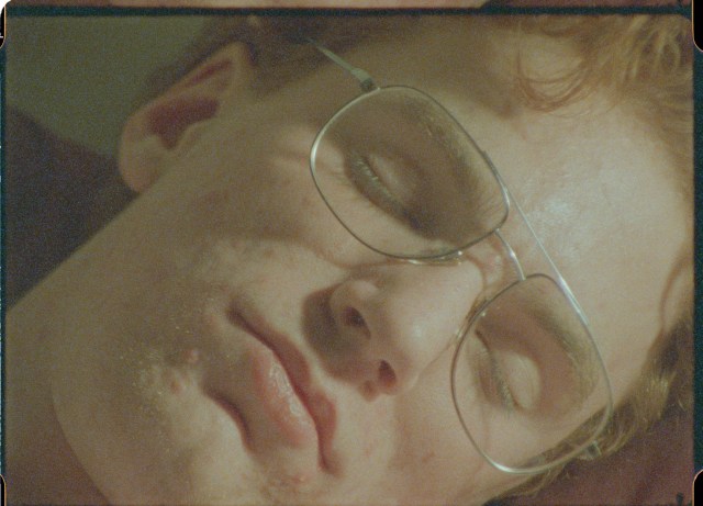 a still from PAUSE OF THE CLOCK--Dylan asleep